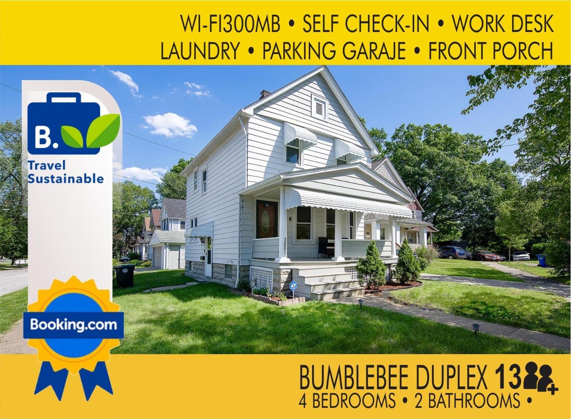 קליבלנד The Amber Retreat - Brooklyn Centre Comfort - Charming Space For Families, Couples & Business Travelers Near Downtown - With 300Mb Wifi, Parking & Self Check-In מראה חיצוני תמונה